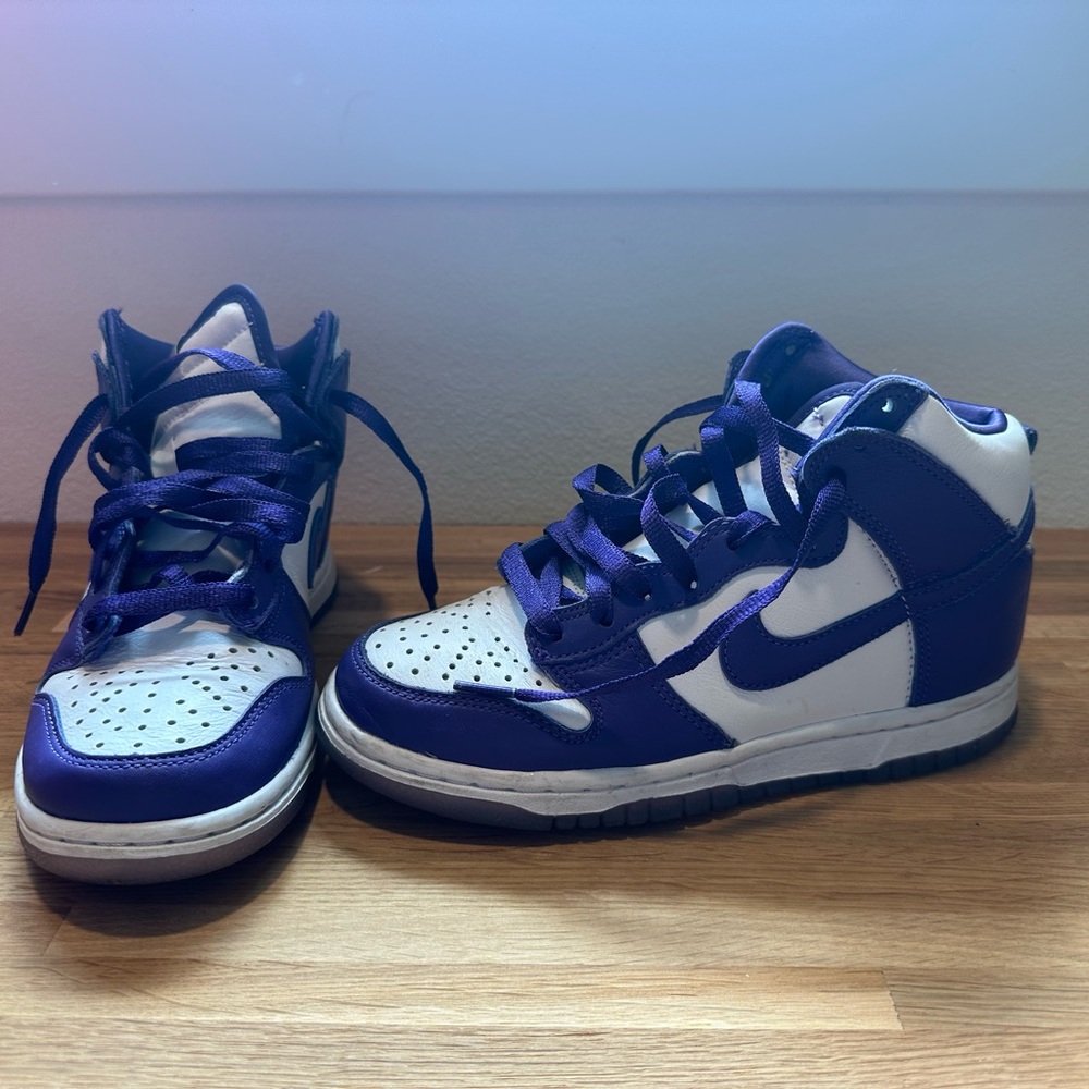 Nike Purple and White High-Top